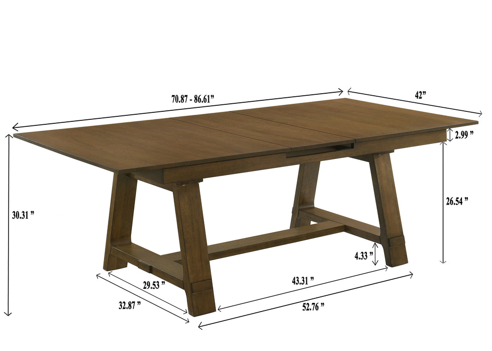 EVERLY DINING TABLE TOP(1X16"LEAF)