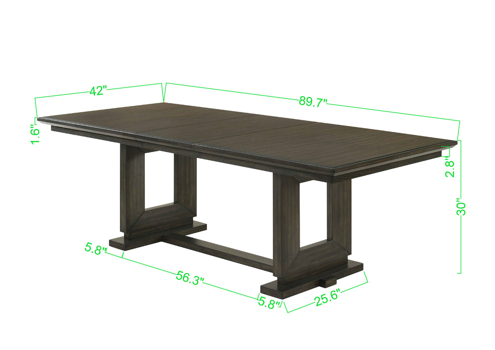 HERBERT DINING TABLE TOP(1X18"LEAF)