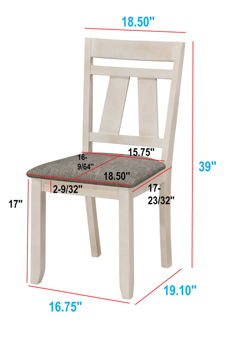 MARIBELLE SIDE CHAIR CHALK WARM GREY