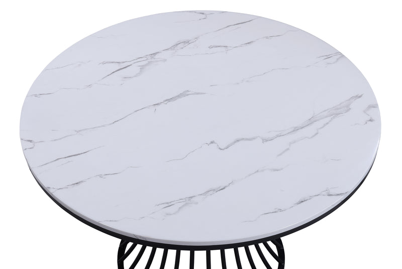 HADLEY FAUX MARBLE ROUND TABLE TOP