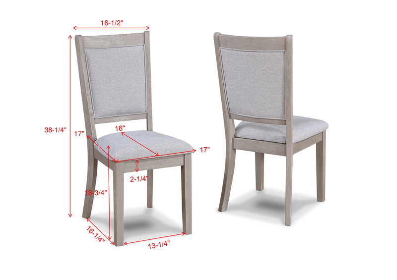 AMARA 5-PK ROUND DINING SET DRIFT WOOD