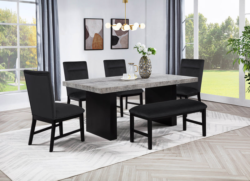 SEBASTIAN BENCH BLACK