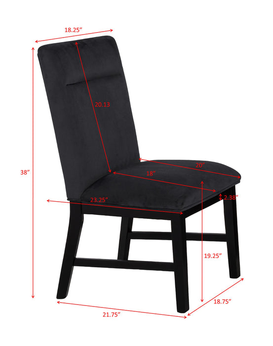 SEBASTIAN SIDE CHAIR BLACK