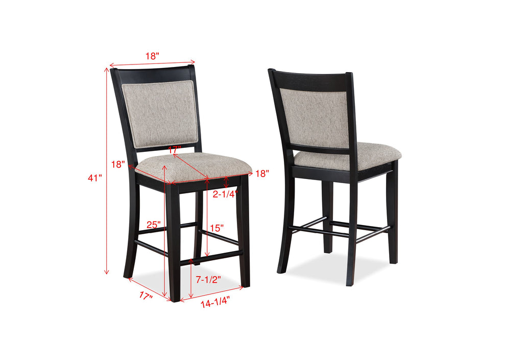 FULTON COUNTER HEIGHT CHAIR LIGHT GREY