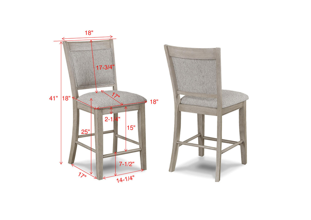 FULTON COUNTER HEIGHT CHAIR WHITE OAK