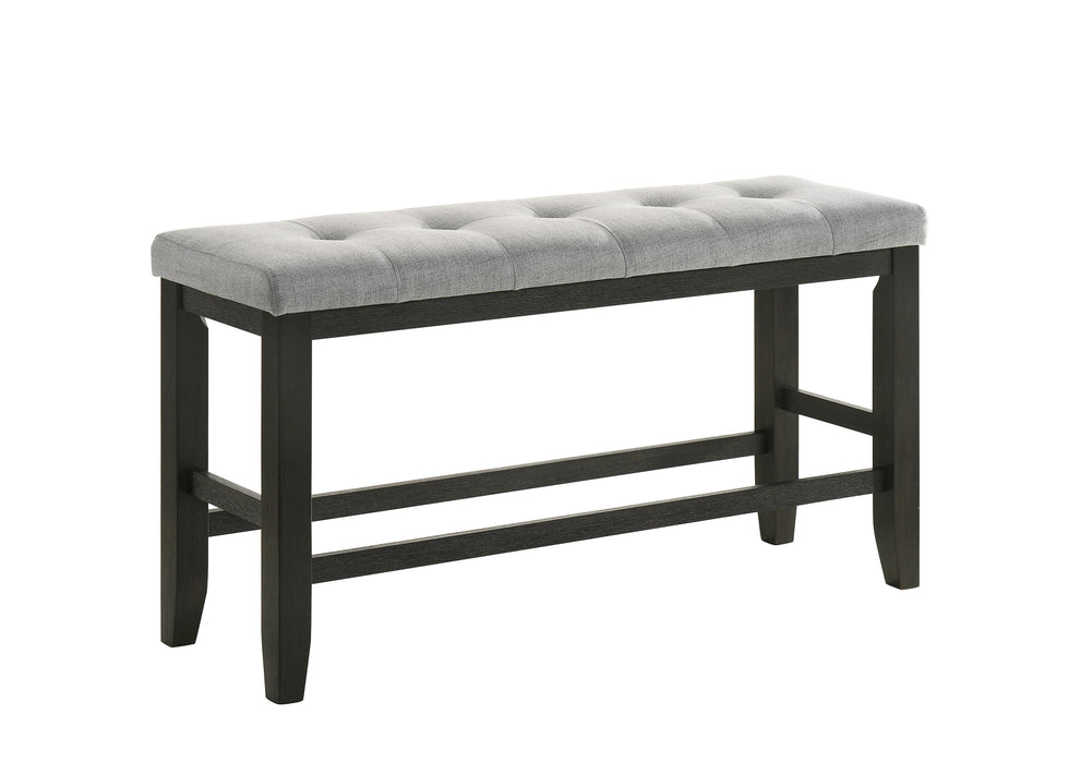 BARDSTOWN COUNTER HEIGHT BENCH WHEAT CHARCOAL