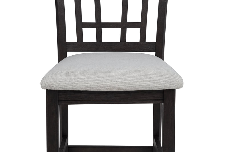 HARTWELL COUNTER HEIGHT CHAIR CHARCOAL BLACK