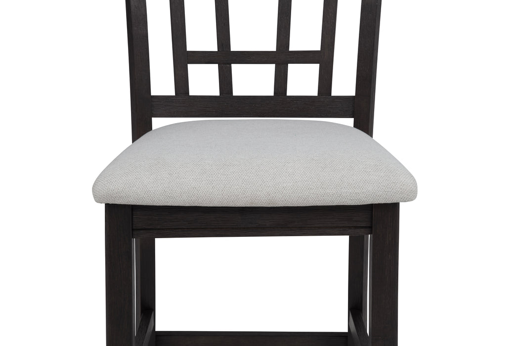 HARTWELL COUNTER HEIGHT CHAIR CHARCOAL BLACK