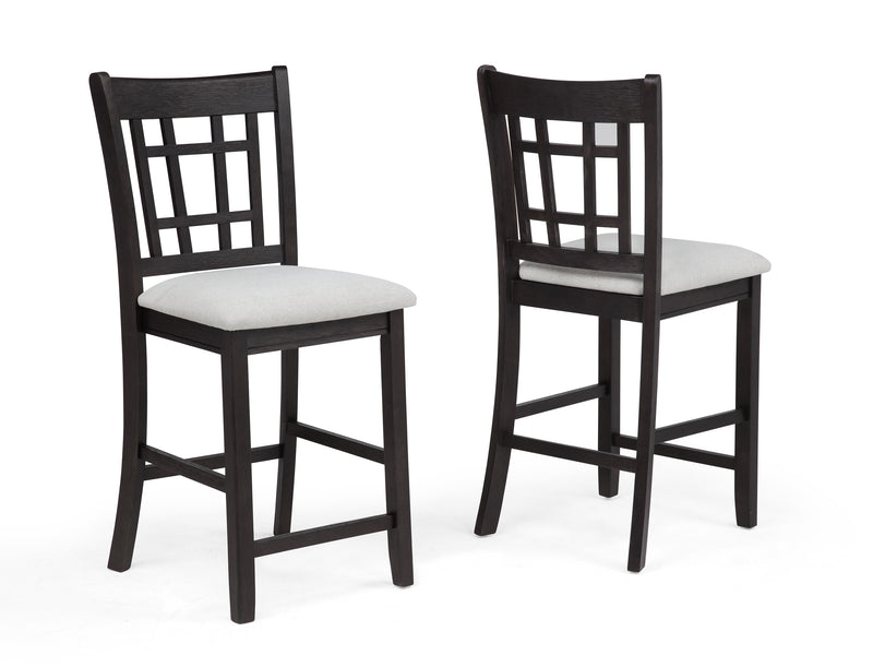 HARTWELL COUNTER HEIGHT CHAIR CHARCOAL BLACK
