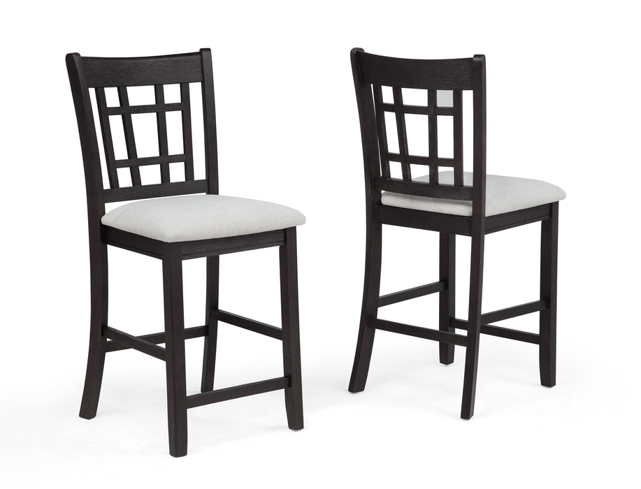 HARTWELL COUNTER HEIGHT CHAIR CHARCOAL BLACK