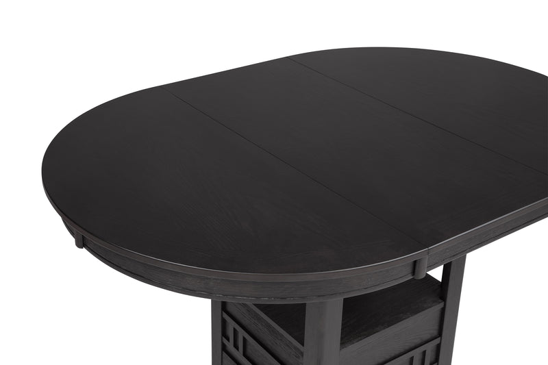 HARTWELL COUNTER HEIGHT TABLE CHARCOAL BLACK