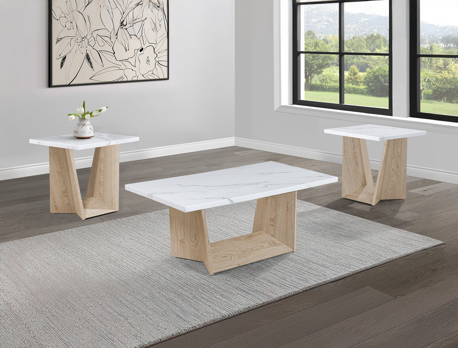 ADEA 3-PK CKTL SET TOP-FAUX MARBLE