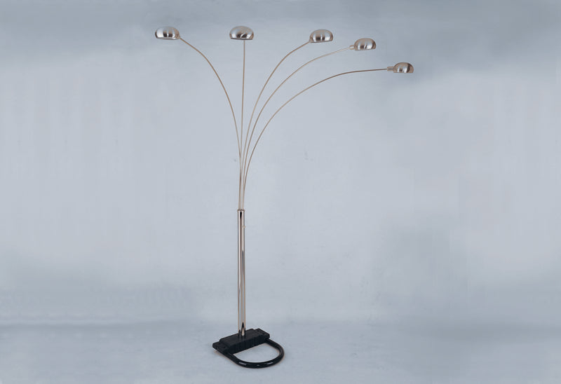 PEWTER SHADE FLOOR LAMP