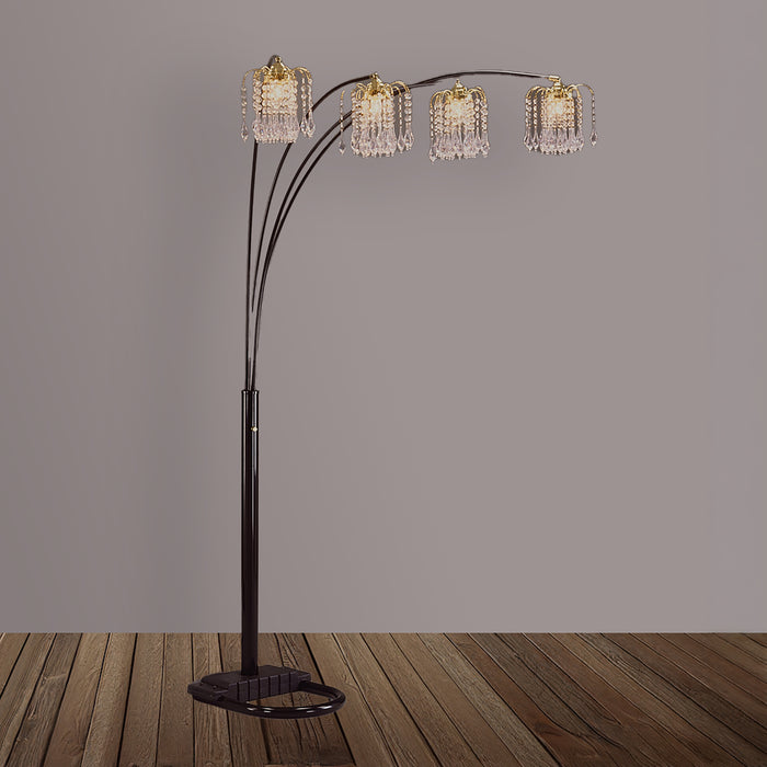 RAIN DROP ARC LAMP BLACK