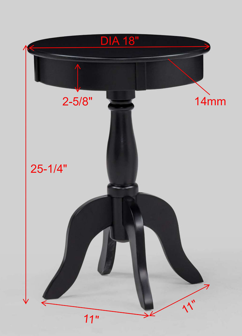 ROMY CHAIRSIDE TABLE BLACK