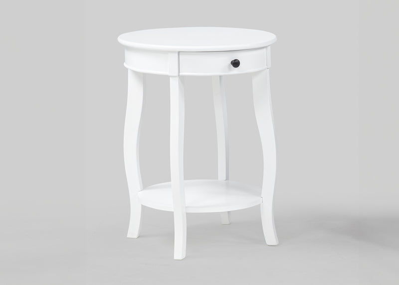 JACIE CHAIRSIDE TABLE WHITE