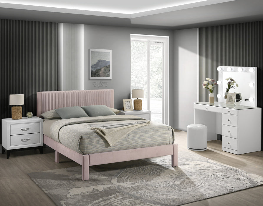 LUCIA QUEEN BED PINK