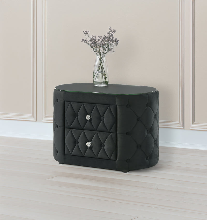 VOLTARE NIGHT STAND BLACK
