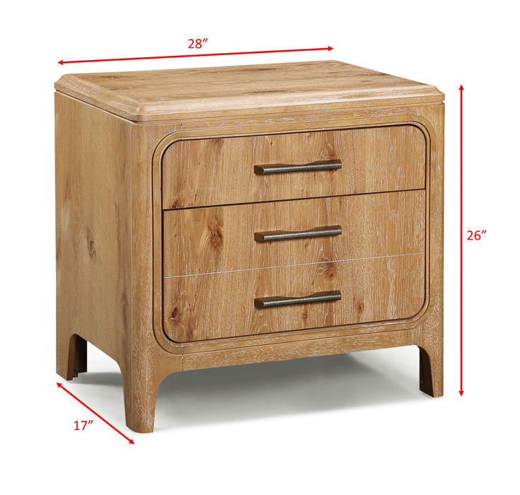 WESTCOTT NIGHT STAND-CERUSED NATURAL