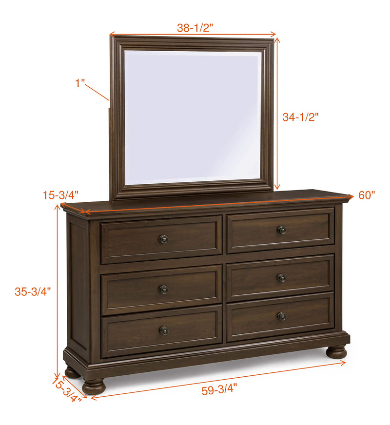 CLARIBELLE DRESSER-BROWN