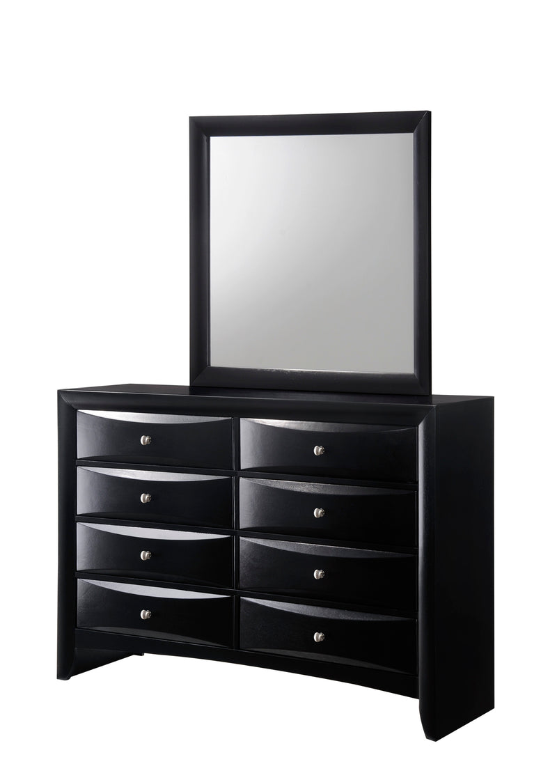 BLACK EMILY DRESSER 8 DRAWERS