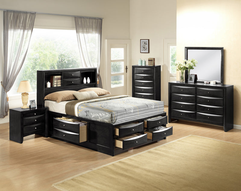 BLACK EMILY DRESSER 8 DRAWERS