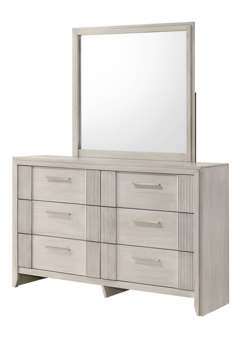 CARLTON DRESSER MIRROR WHITE MIST