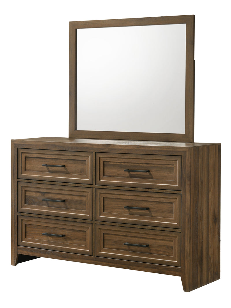 LORRAINE DRESSER MIRROR BROWN