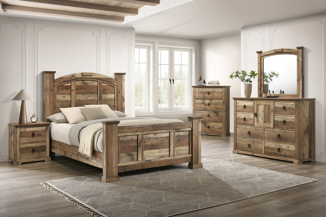 ELLA-MAE DRESSER MIRROR-RECLA.NATURAL