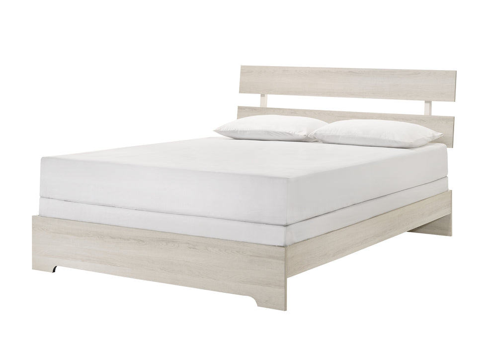 ATTICUS QUEEN PLATFORM BED IN 1 BOX WHITE
