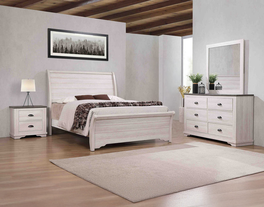 CORALEE DRESSER MIRROR CHALK/GREY