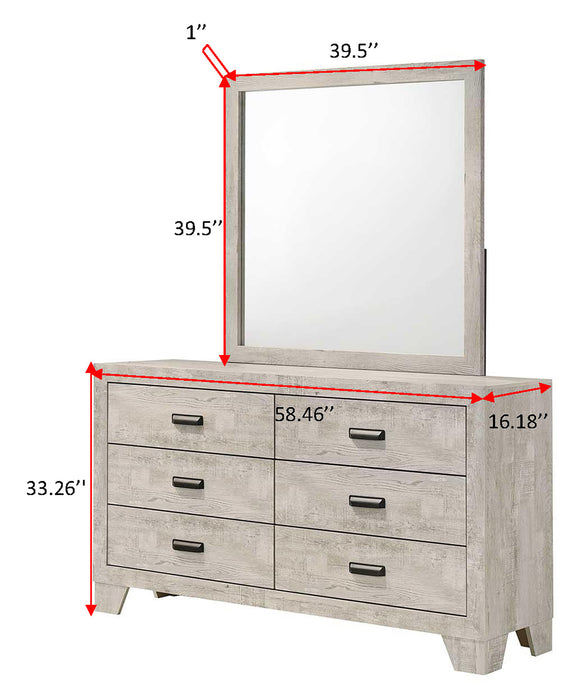 MILLIE DRESSER- WHITE