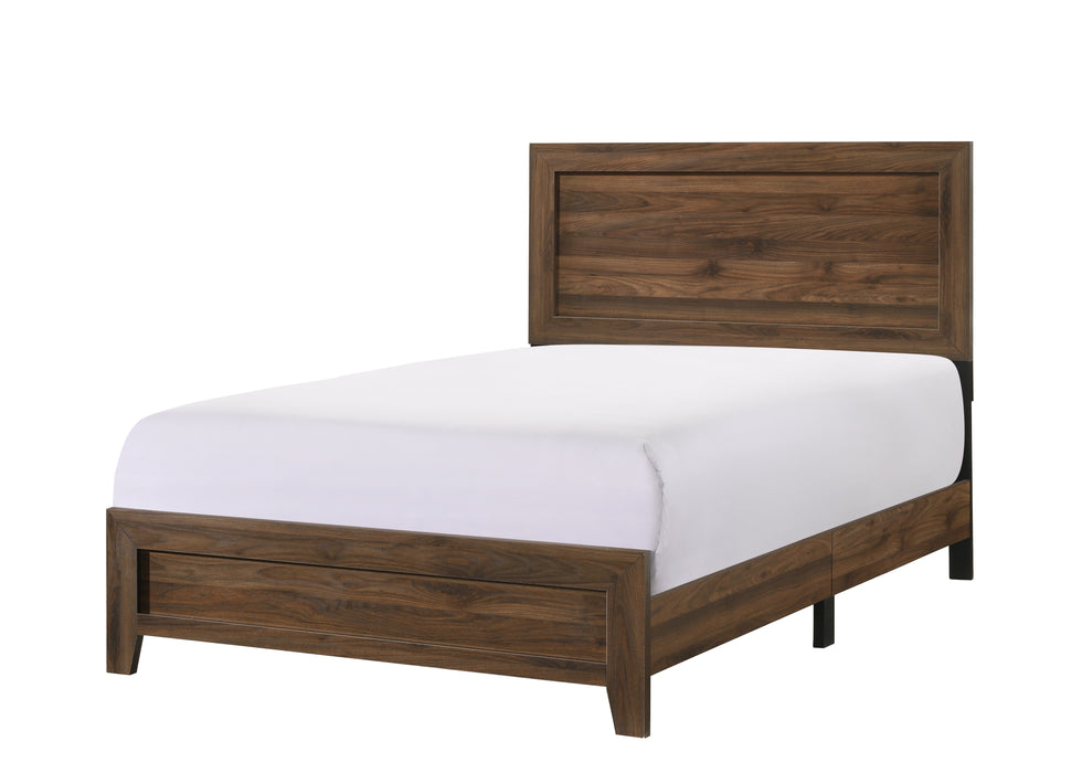 MILLIE BED IN ONE BOX -BROWN CHERRY