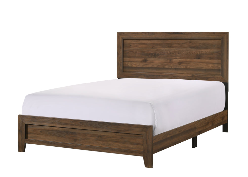 MILLIE BED IN ONE BOX -BROWN CHERRY