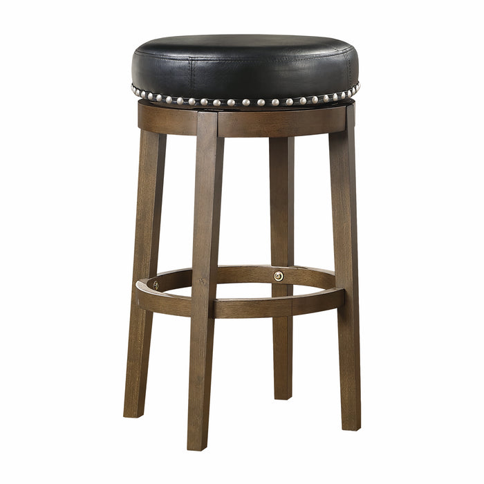 Westby - Round Swivel Pub Height Stool, Black