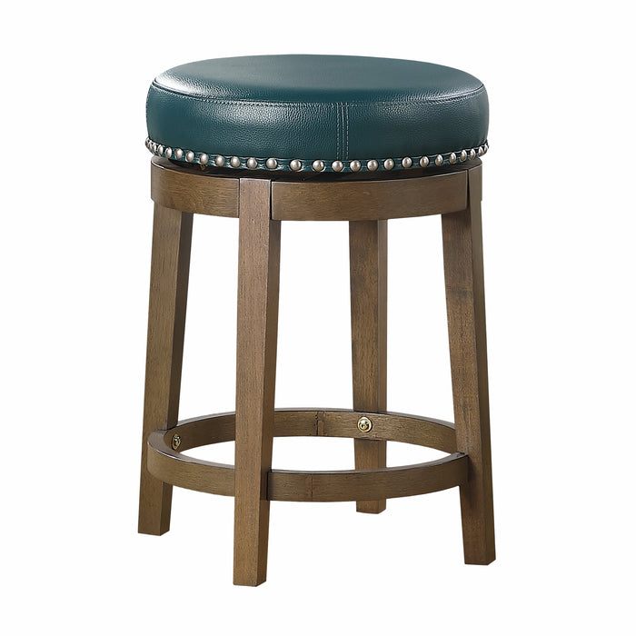 Westby - Round Swivel Counter Height Stool, Green