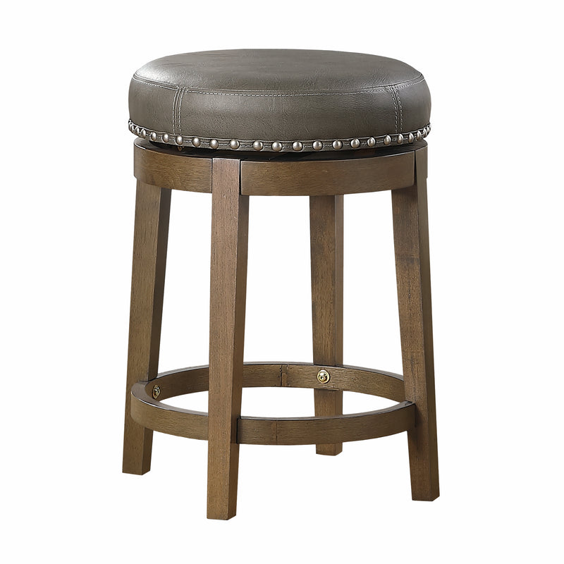 Westby - Round Swivel Counter Height Stool, Gray