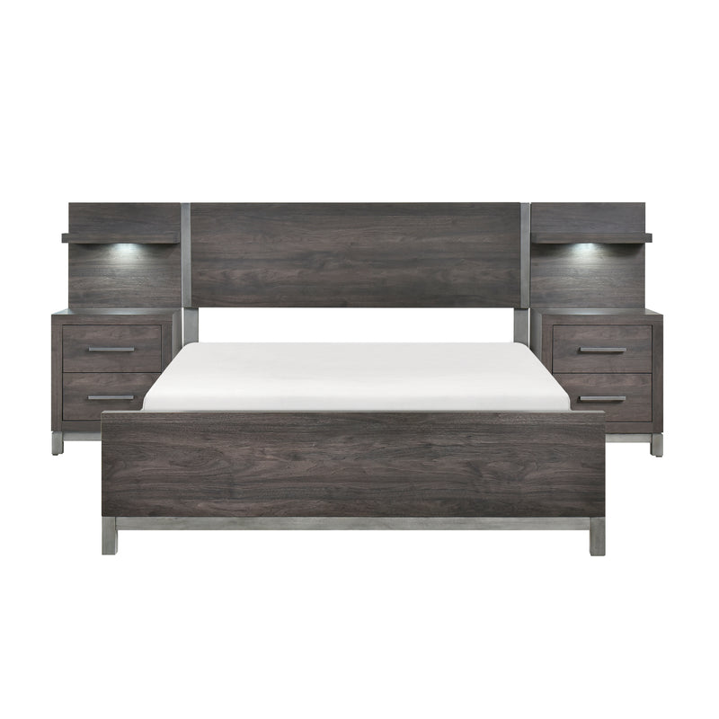 Zephyr - 5pc Set Queen Wall Bed (QB+2NS+2NS-P)