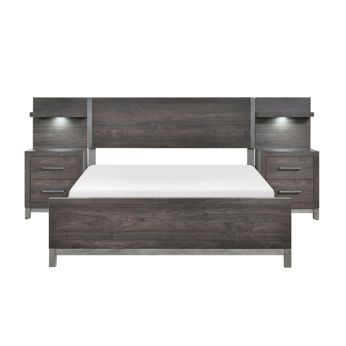 Zephyr - 5pc Set California King Wall Bed (CK+2NS+2NS-P)