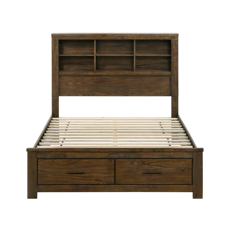 - (5) 5pc Set Eastern King Wall Platform Bed (EKB+2NS+2NS-P)