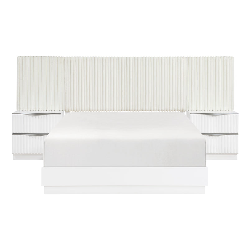 Linea - 5pc Set Queen Wall Bed (QB+2NS+2NS-P)