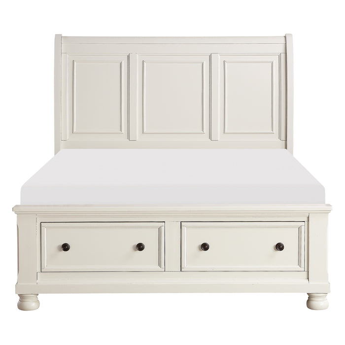 Laurelin - (3)California King Sleigh Platform Bed with Footboard Storage
