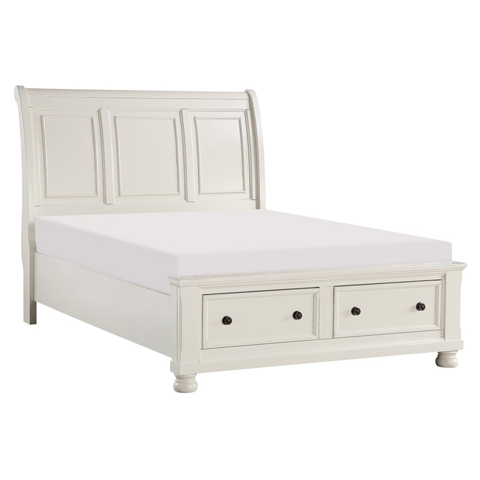 Laurelin - (3)California King Sleigh Platform Bed with Footboard Storage