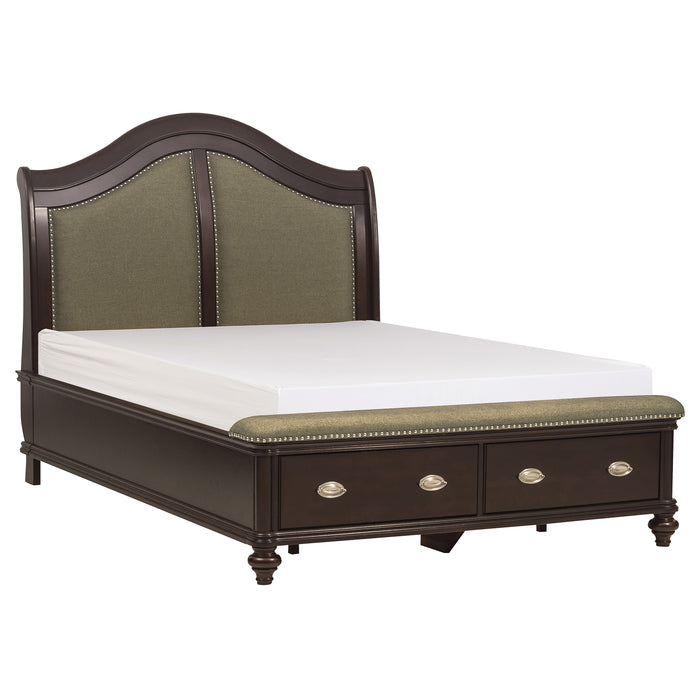 Marston - (3)Queen Sleigh Platform Bed