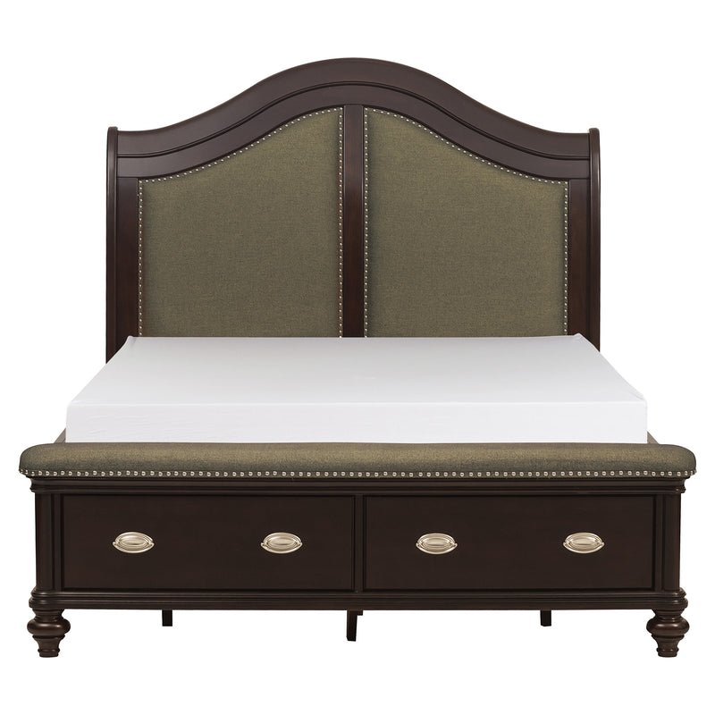 Marston - (3)Queen Sleigh Platform Bed