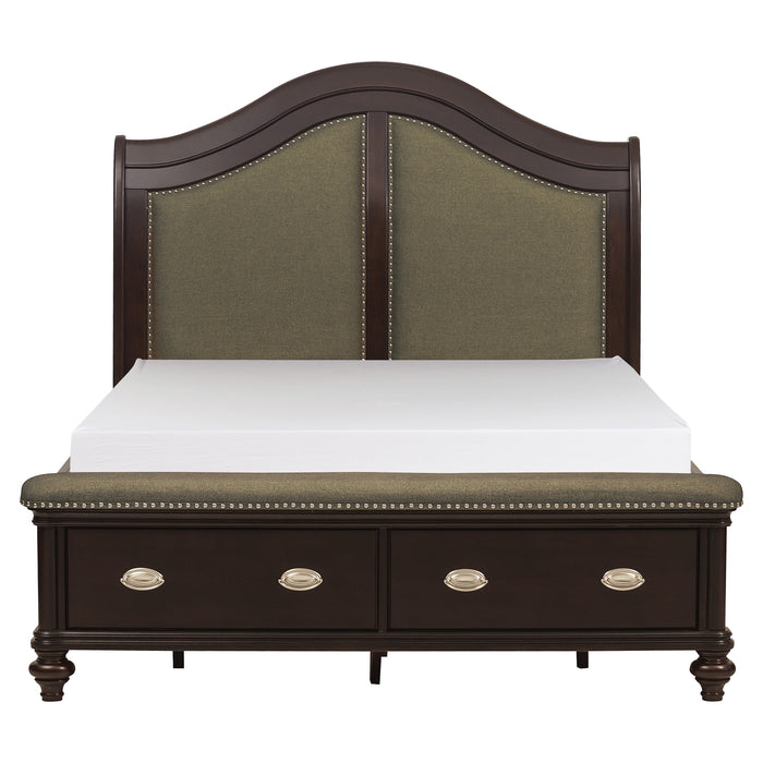 Marston - (3)Queen Sleigh Platform Bed