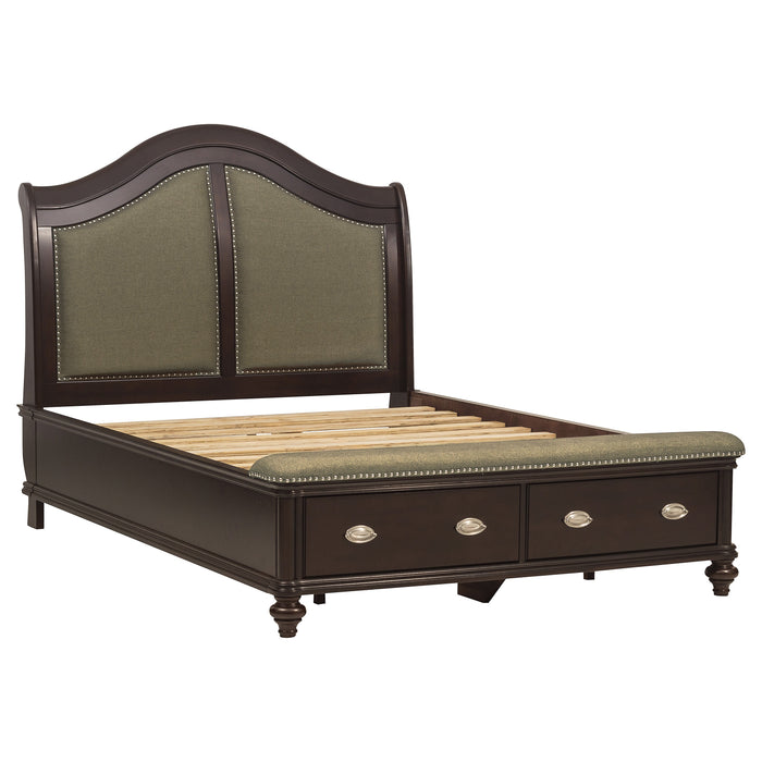Marston - (3)Queen Sleigh Platform Bed