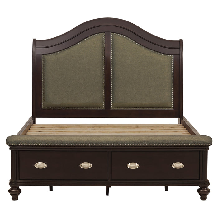 Marston - (3)Queen Sleigh Platform Bed