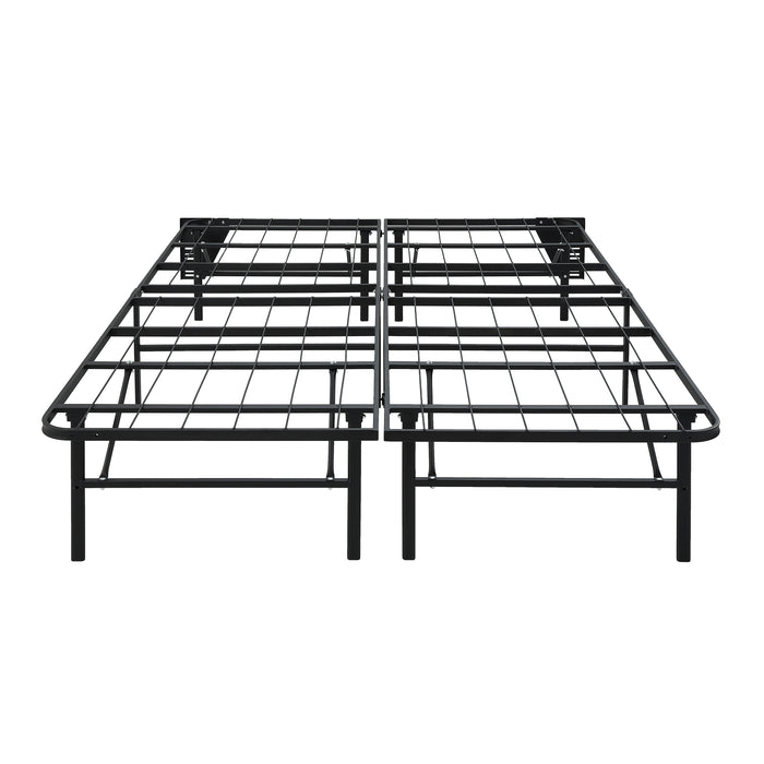 Elevated - Full Foldable Metal Platform Bed Frame, Toolless