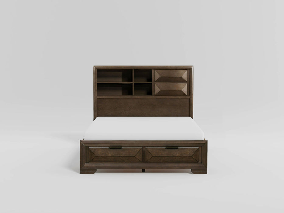 Chesky - (3)Eastern King Platform Bed with Footboard Storage